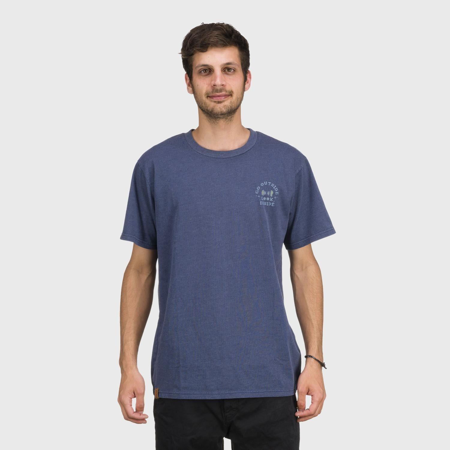 Polera Kivül Hombre Outside Reciclado Azul Azul-0