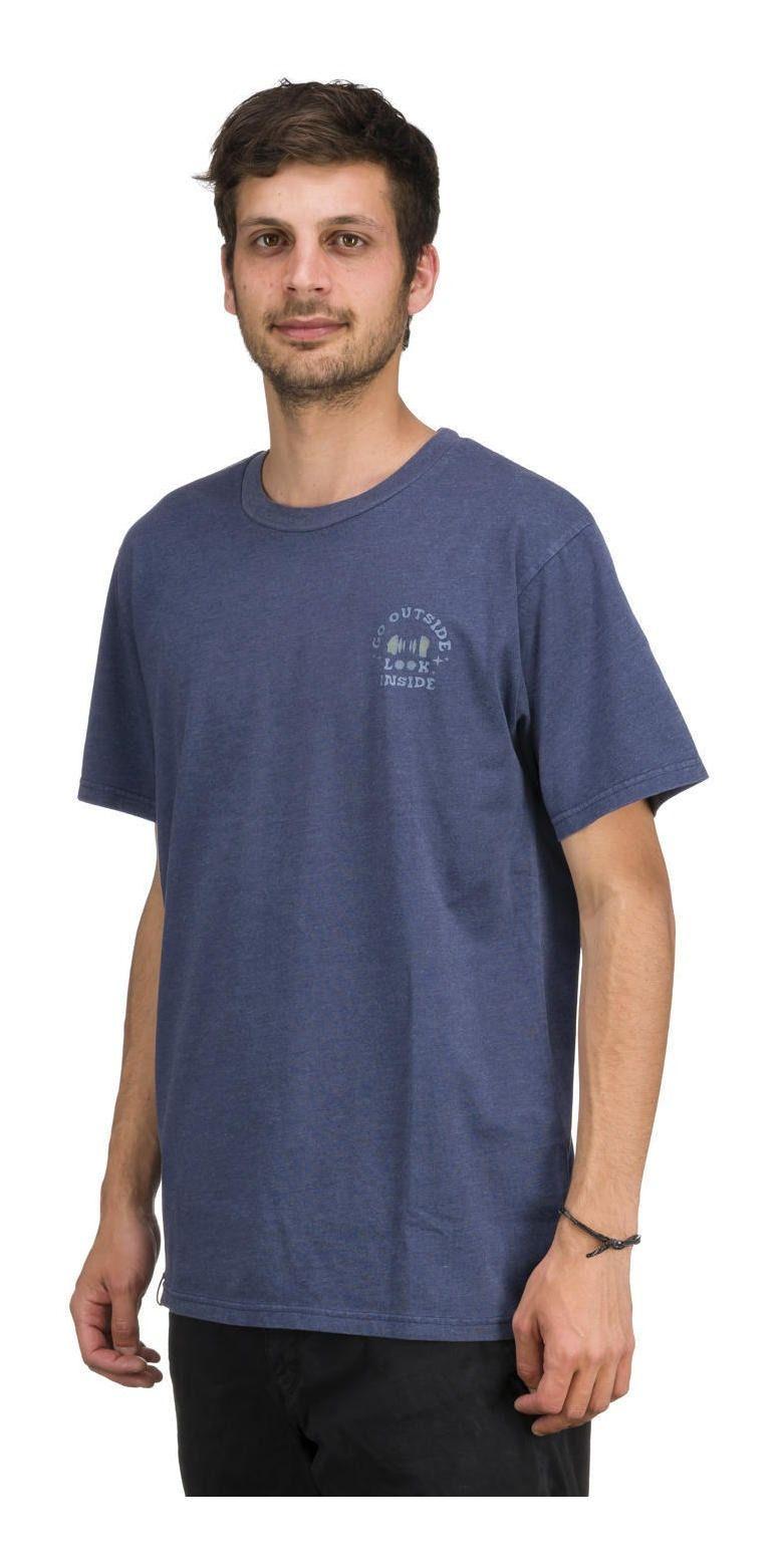 Polera Kivül Hombre Outside Reciclado Azul Azul-1