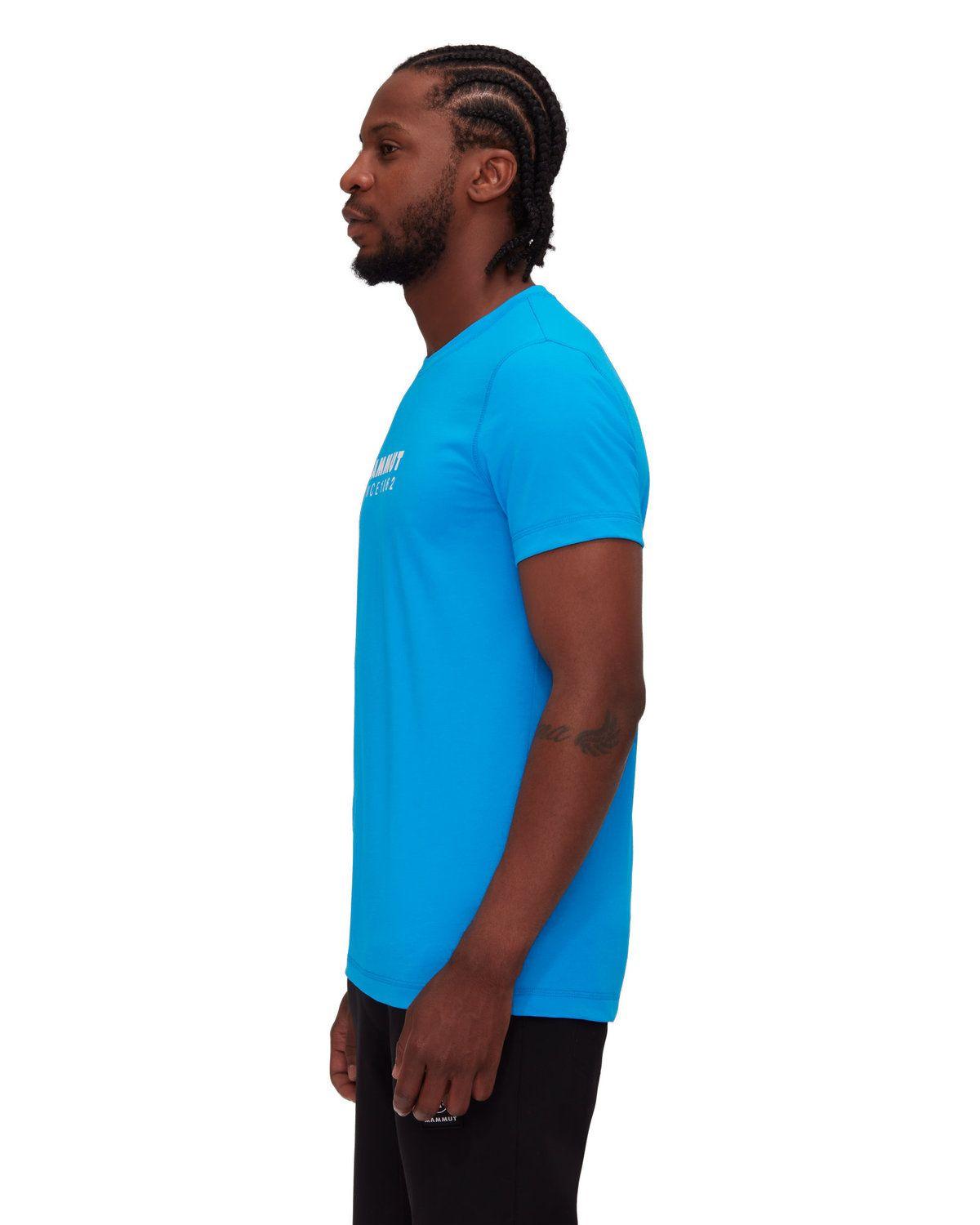 Polera Mammut Hombre Core Logo Celeste-1