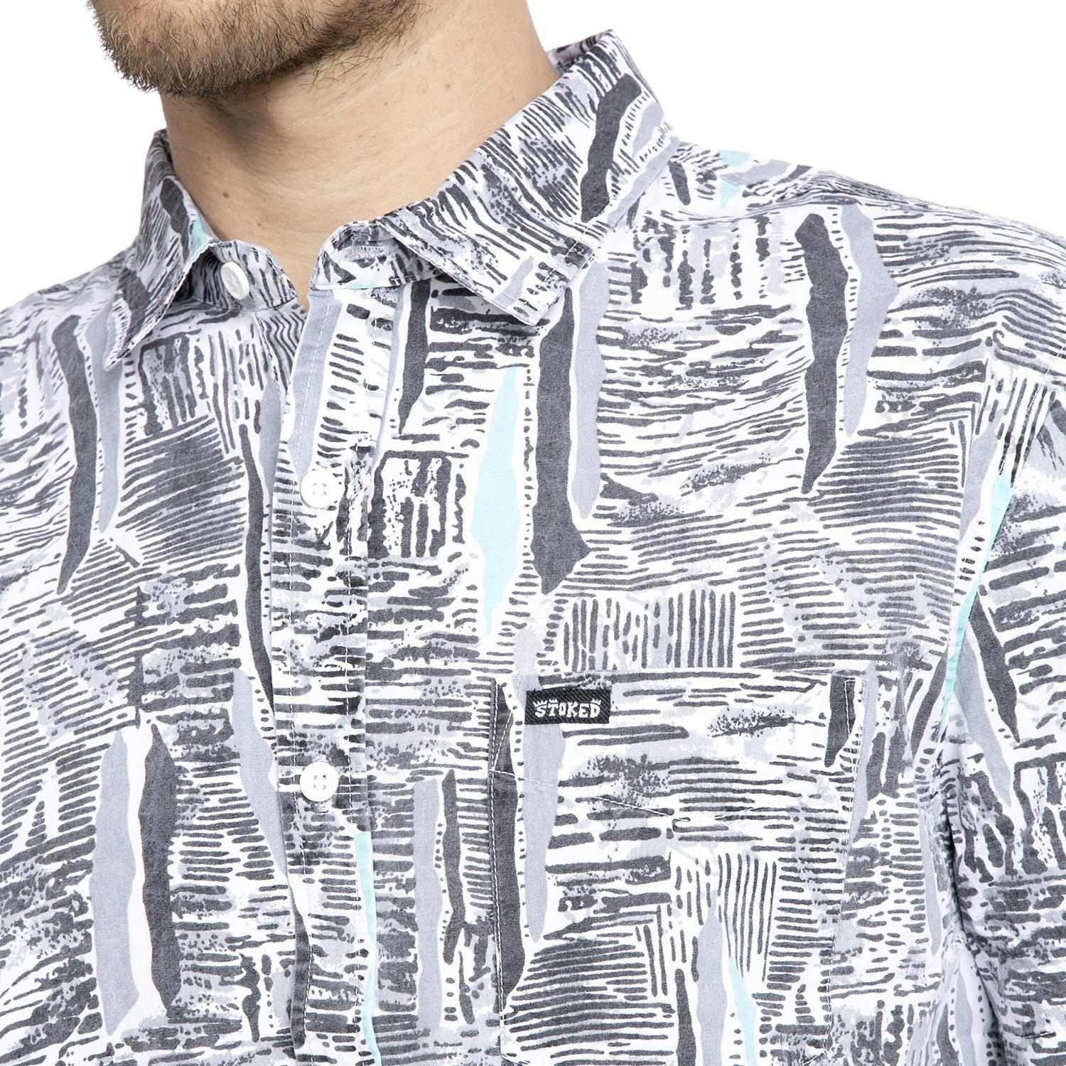 Camisa Stoked Hombre Bacalo Gris-3