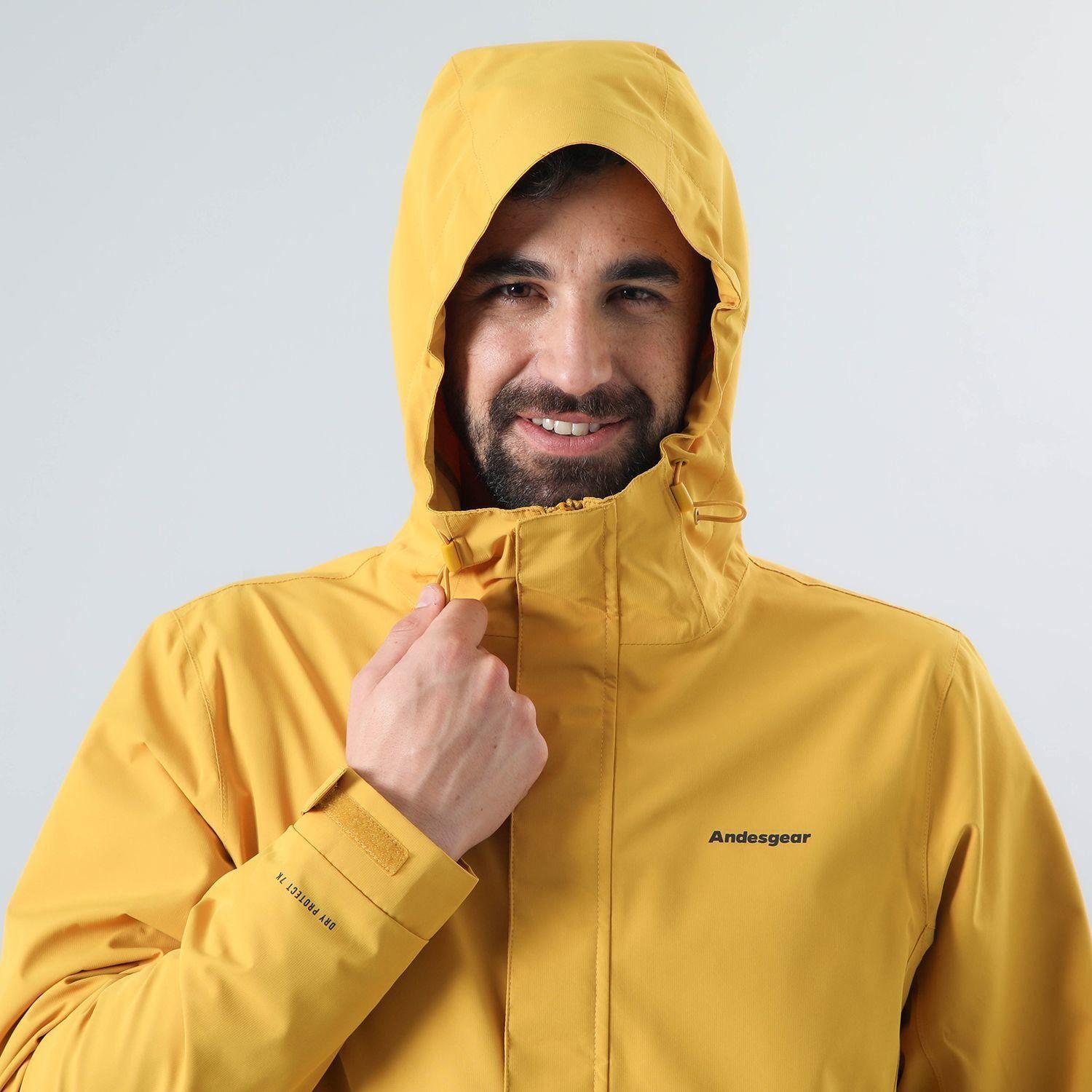 Chaqueta Andesgear Hombre Impermeable Pumalín Amarillo-3