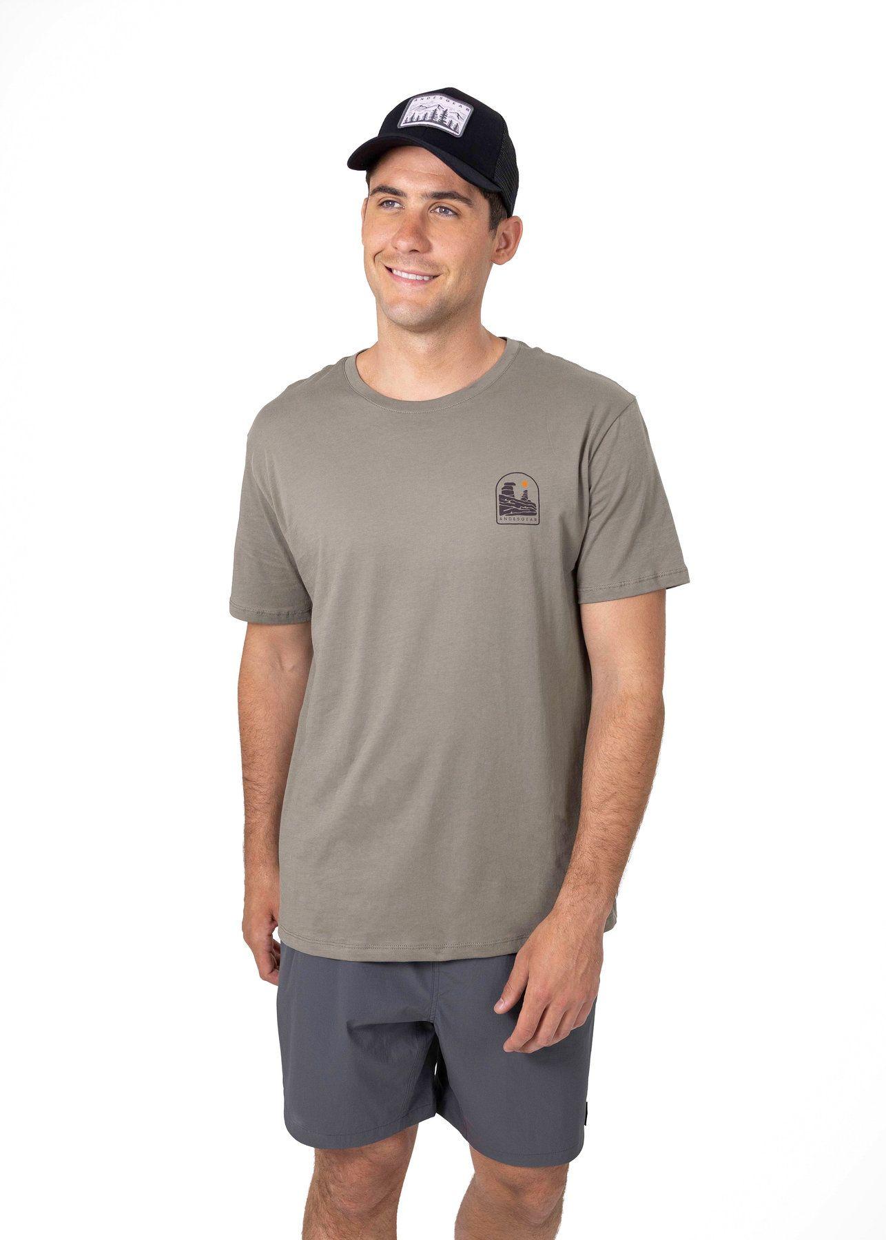 Polera Andesgear Hombre Logo Gris V26-0