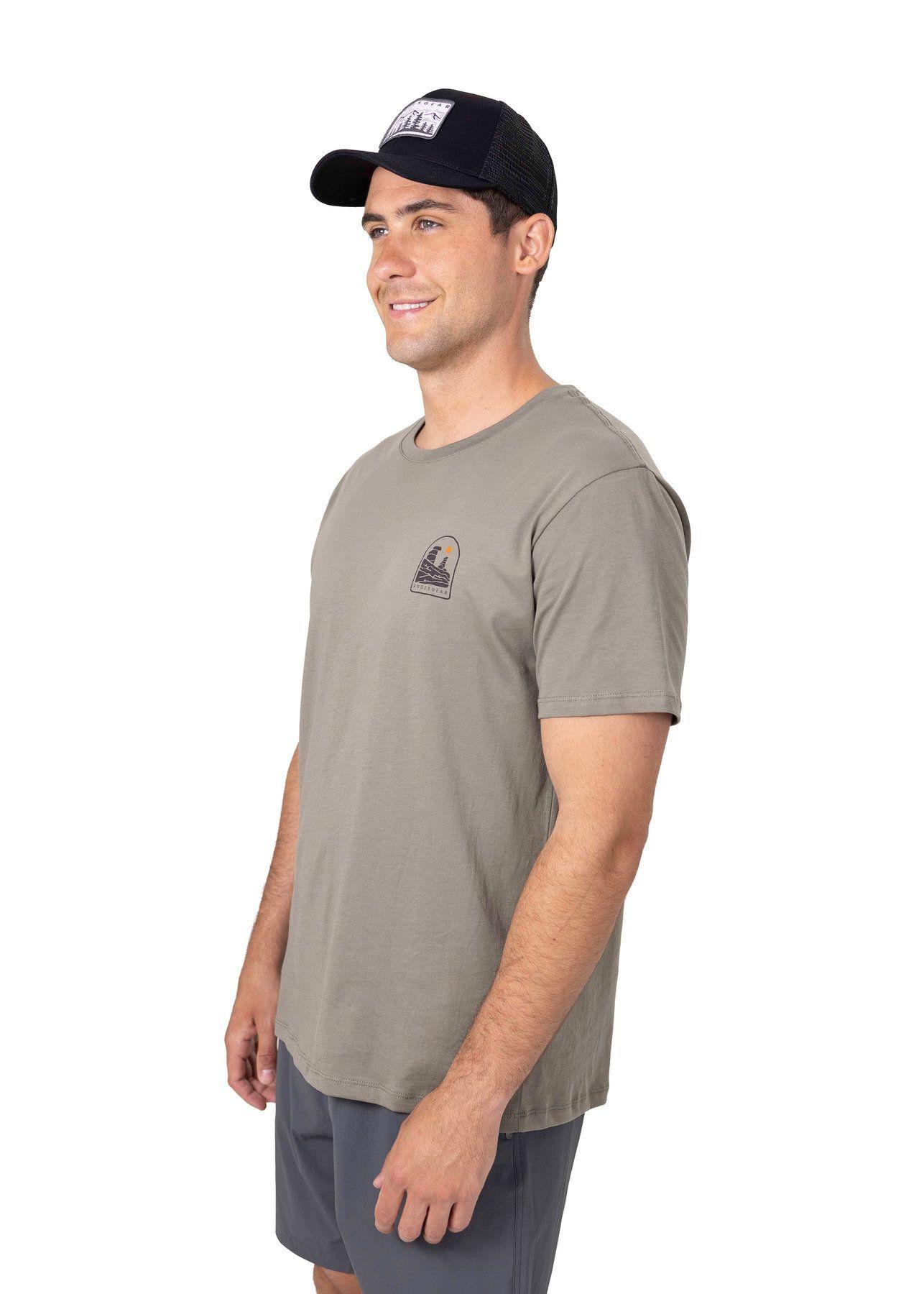 Polera Andesgear Hombre Logo Gris V26-2