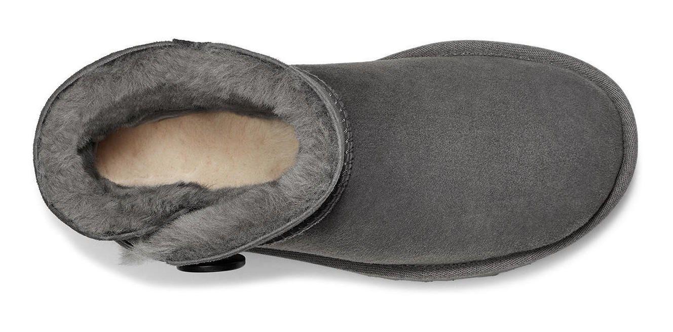 Bota UGG Mujer Mini Bailey Button Ii Gris-4