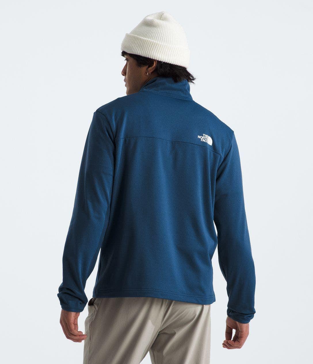Polar Hombre The North Face Cedar Trail Grid 1/4 Zip Azul-1