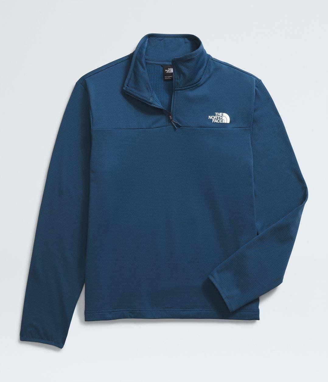 Polar Hombre The North Face Cedar Trail Grid 1/4 Zip Azul-3