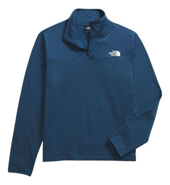 Polar Hombre The North Face Cedar Trail Grid 1/4 Zip Azul-8