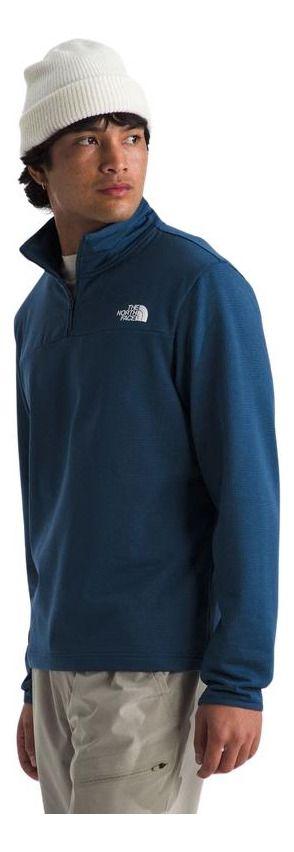 Polar Hombre The North Face Cedar Trail Grid 1/4 Zip Azul-9
