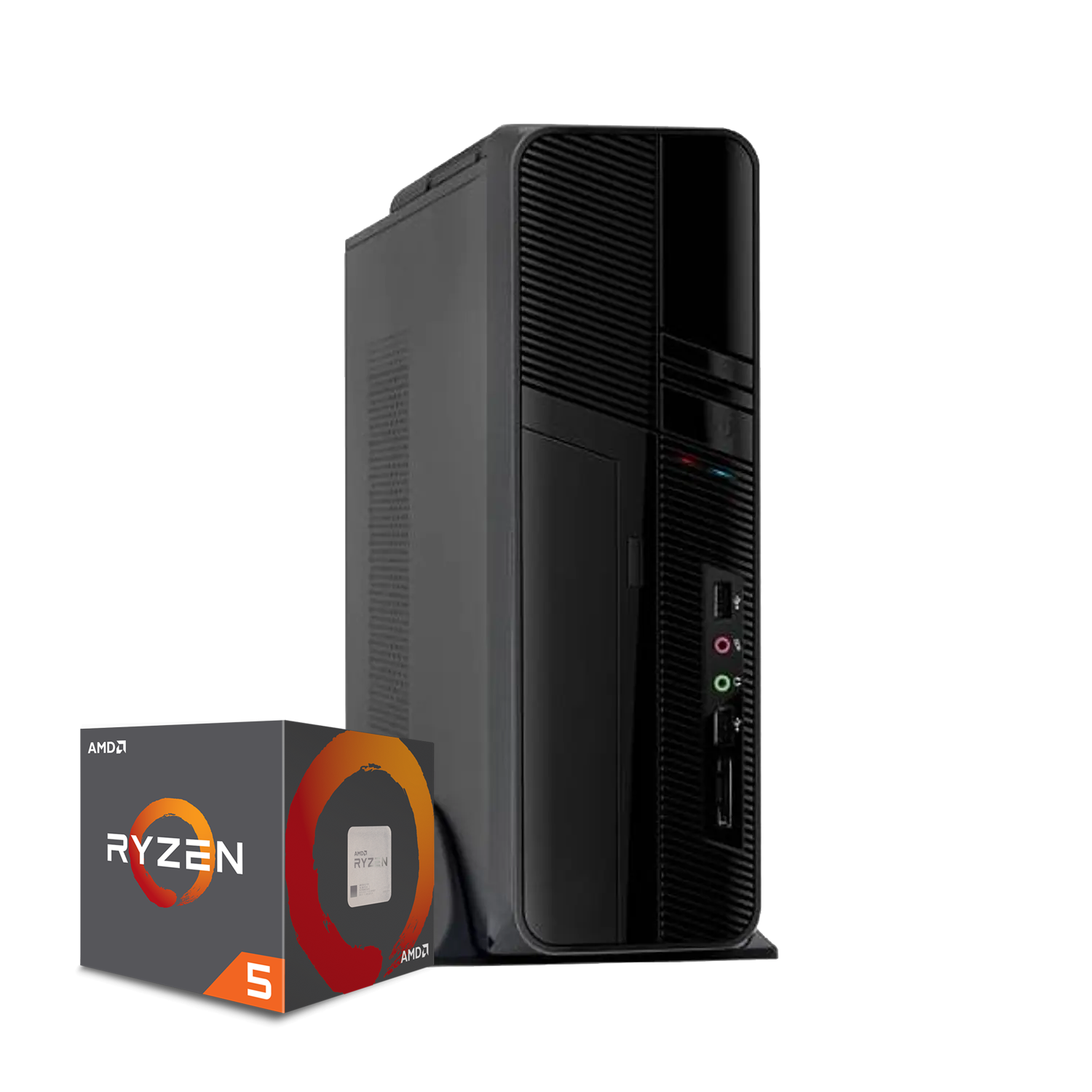 PC Slim Armado Amd Ryzen 5 4600G 6-Core + Radeon + Wifi + 16GB DDR4 + SSD 500GB | PCH173-0