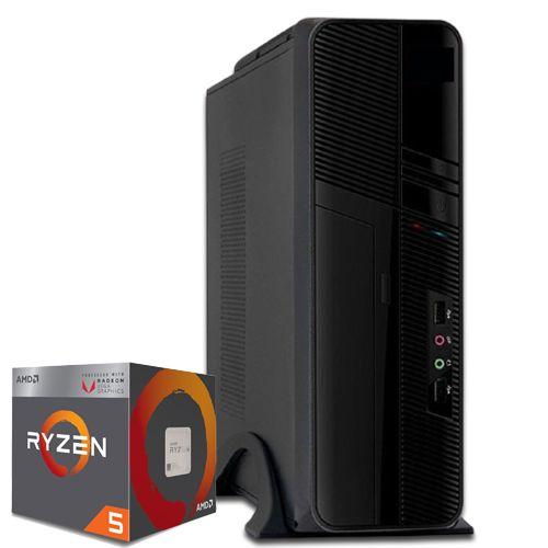 PC SLIM Armado Amd Ryzen 5 5600GT 6-Core + RADEON + A520 WIFI + 16GB DDR4 + 500G | PCH150-0