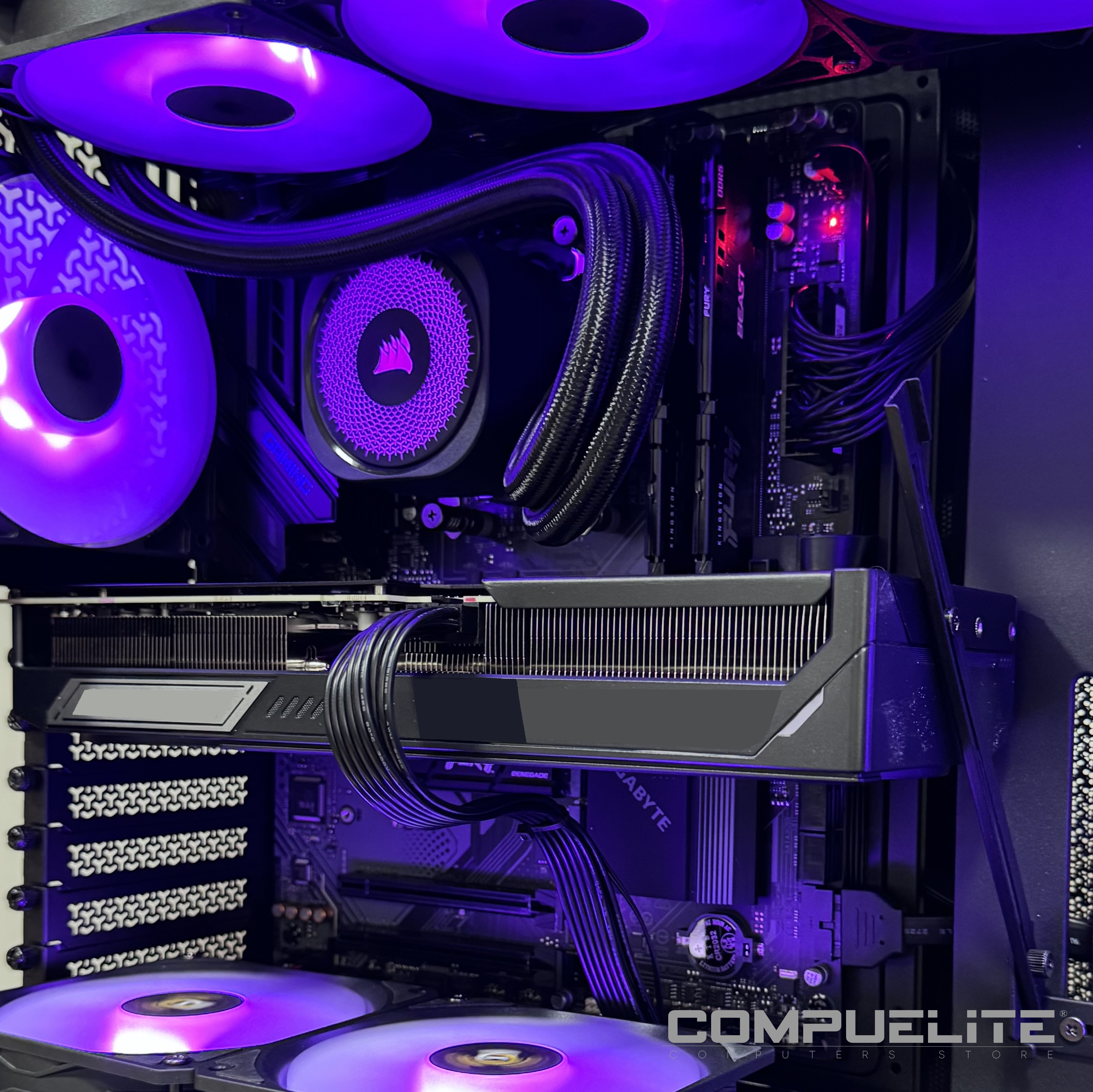 PC ELITE Intel i9 14900KF 24-Core + 64GB + RTX 5060 Ti 16GB | PCE608-4