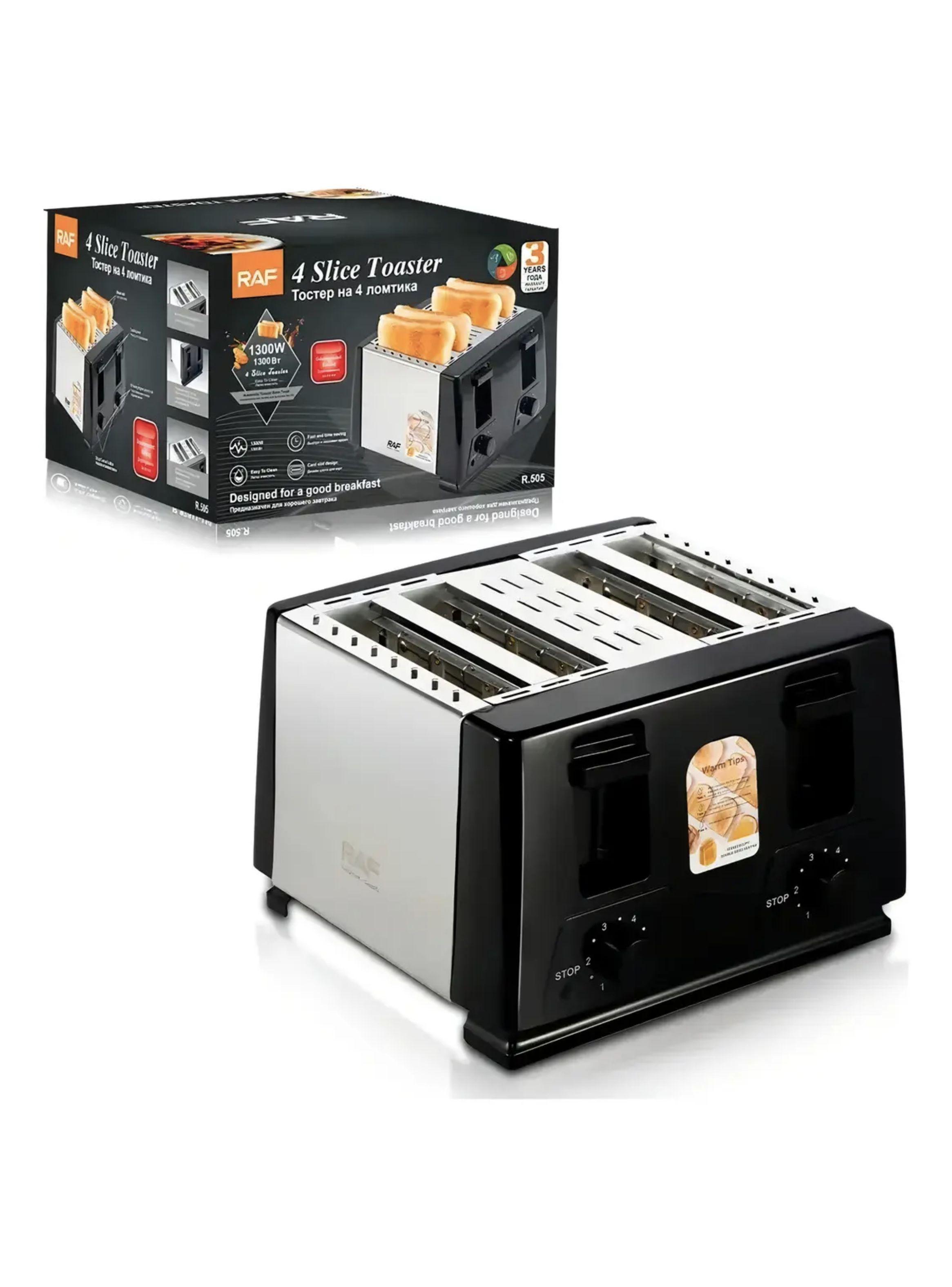 Tostadora El ctrica 4 Rebanadas RAF R 505 Acero Inoxidable-3
