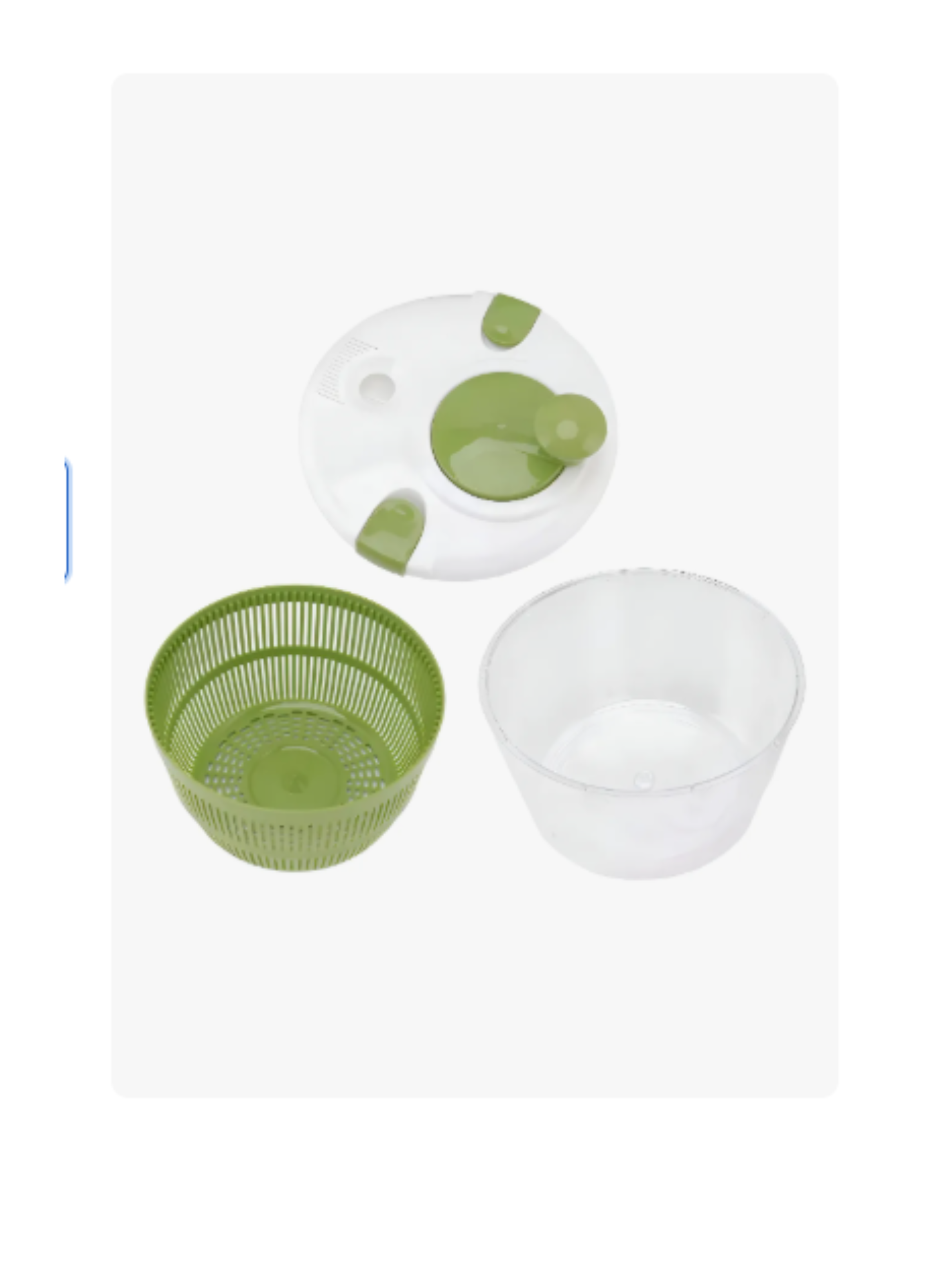 Centrifuga Secador De Lechuga Frutas Salad Spinner Color Verde-2