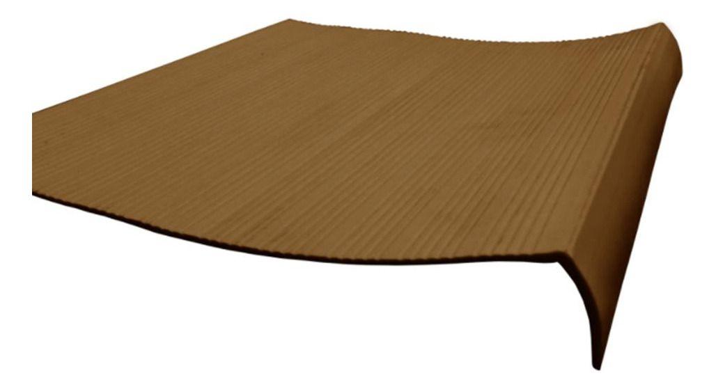 Grada Clásica Escalera Pvc 0,5x1,2 Mts Café Dvp-0