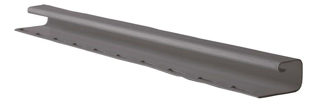 Perfil J Siding Pvc 1/2'' Rigido Antracita 3,8mts Dvp-1