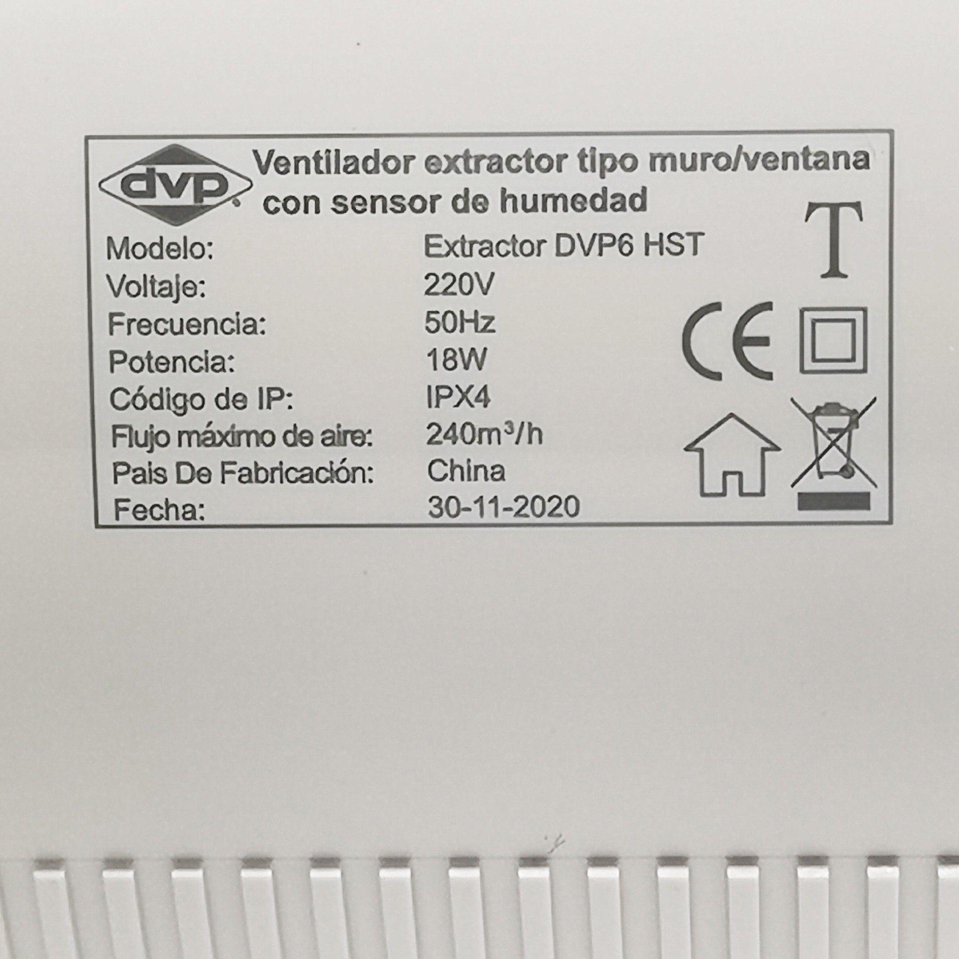 Extractor Aire 6 Pulgadas 240m3/h 18w Con Sensor Y Timer-3
