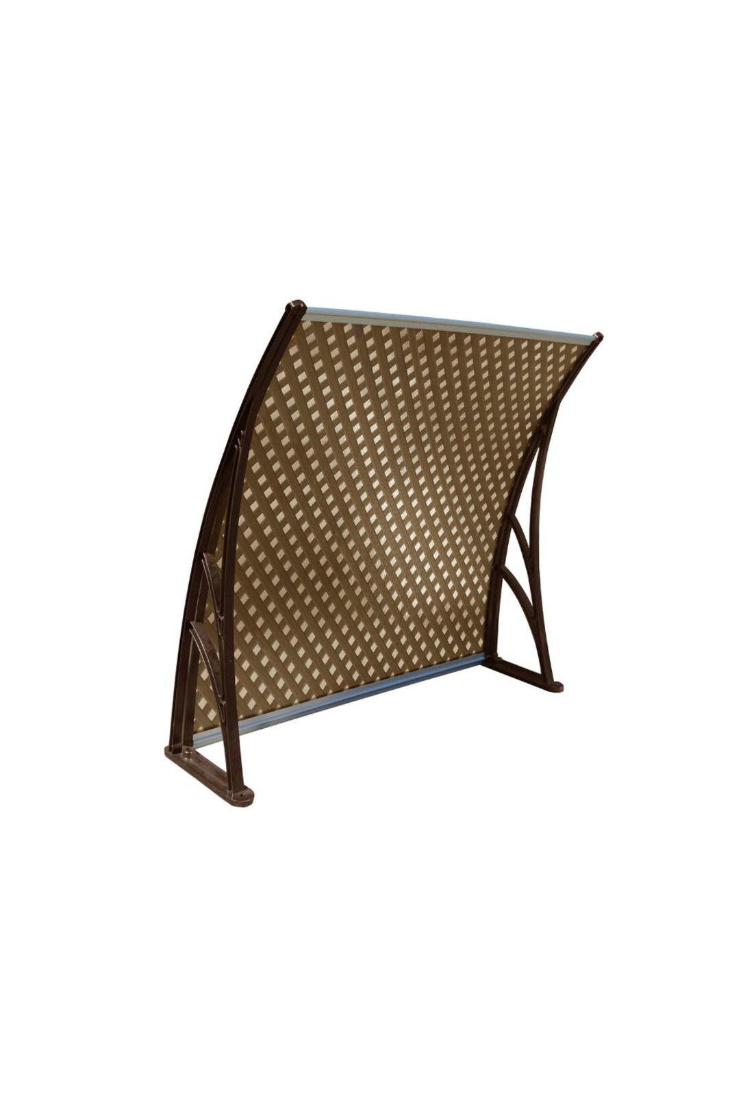 ALERO POLICARBONATO CURVO CAFÉ TREILLAGE DE 1,0x1,2 MTS-1