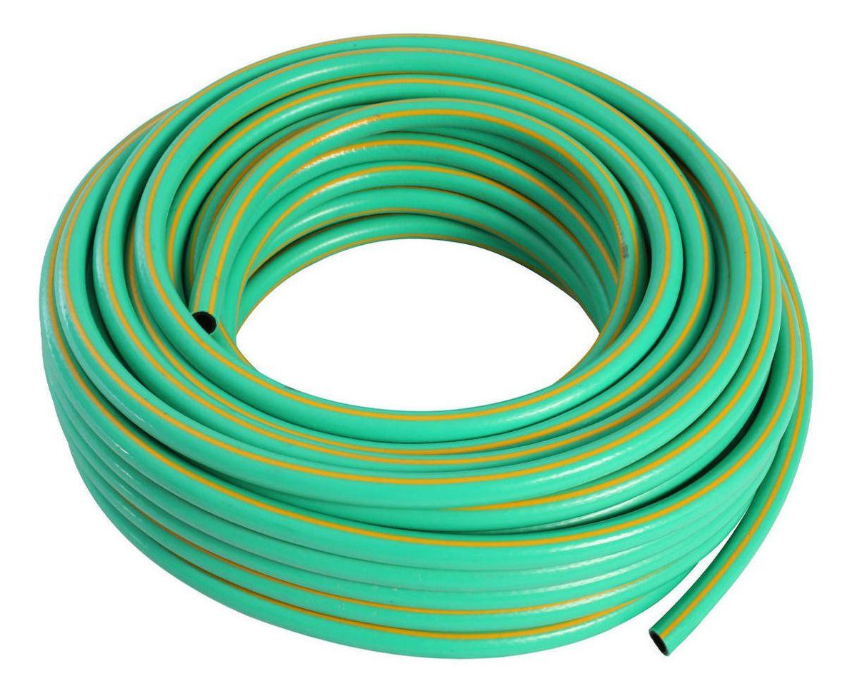 Manguera Pvc Malla 3/4'' 50 Metros Verde Claro Dvp-0