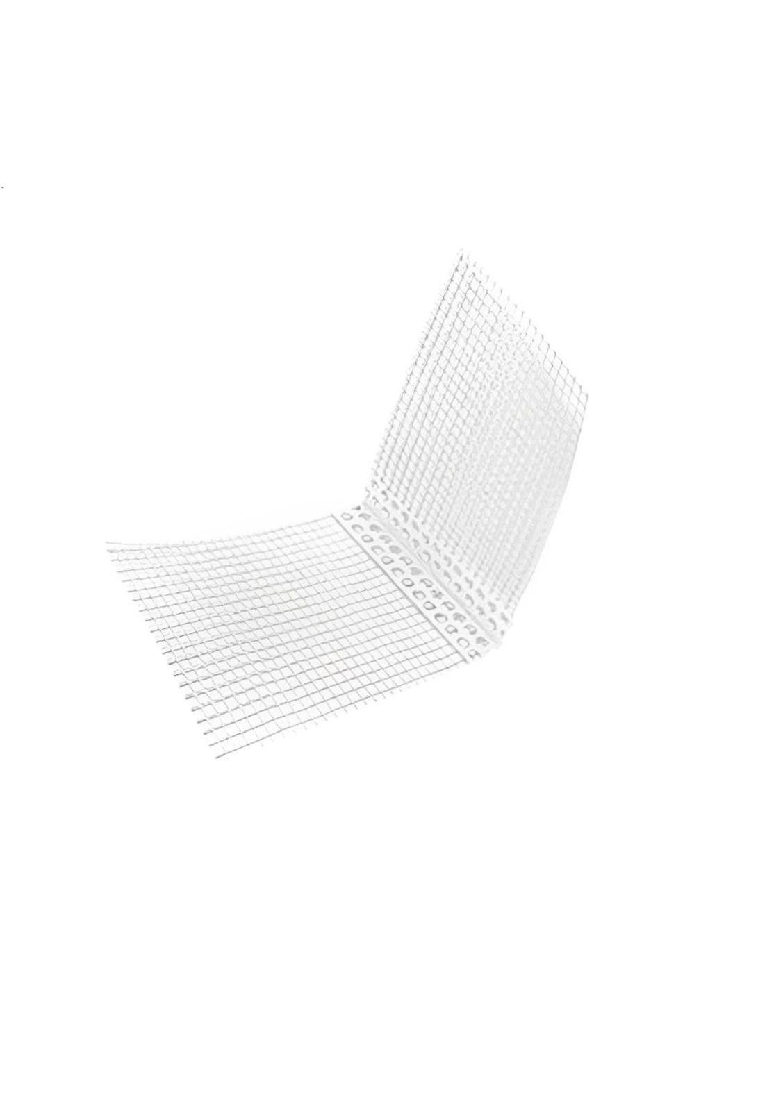 Esquinero perforado EIFS con Malla Blanco 2,5mts DVP-0