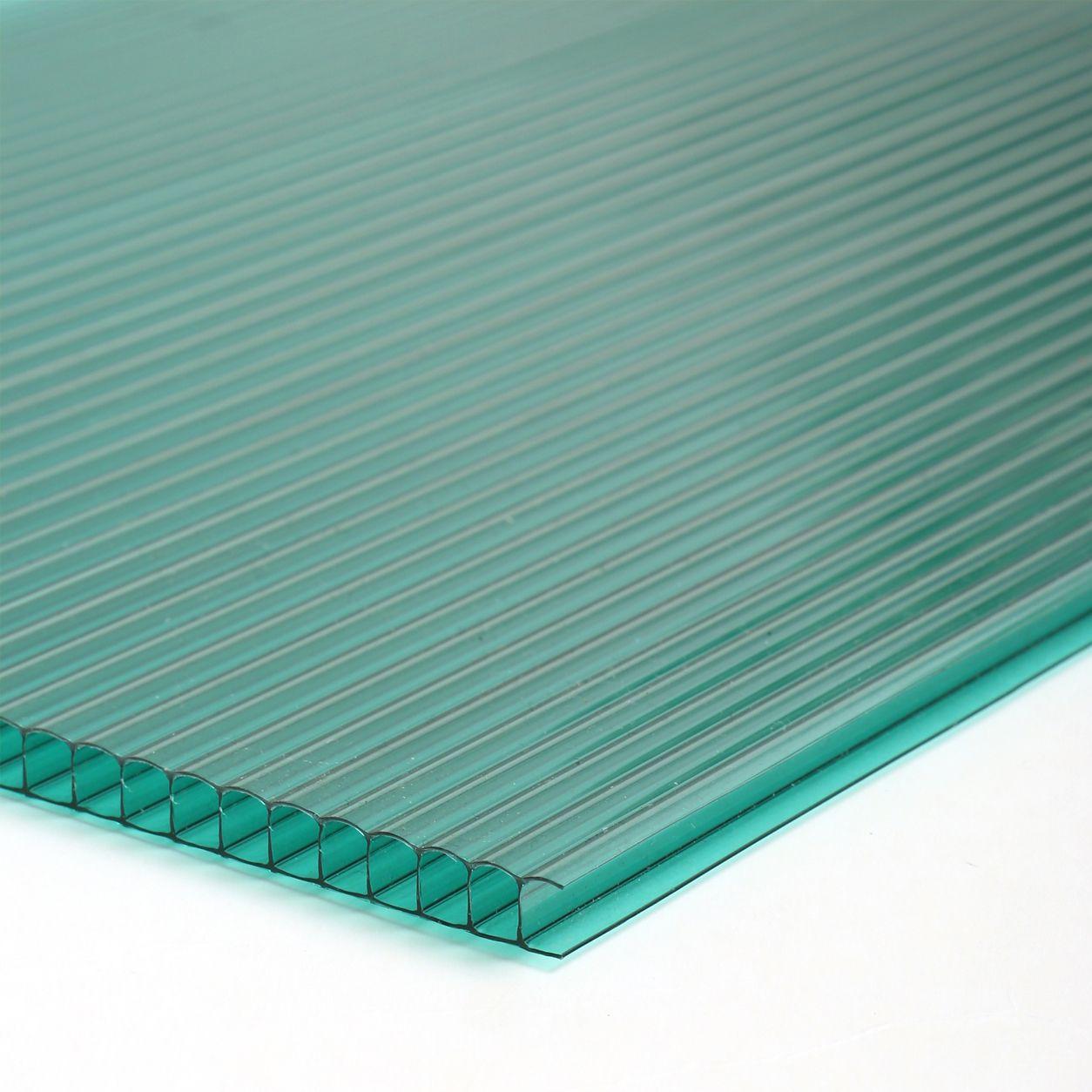 Policarbonato Alveolar 2,1x11,6x6mm Verde Dvp-0