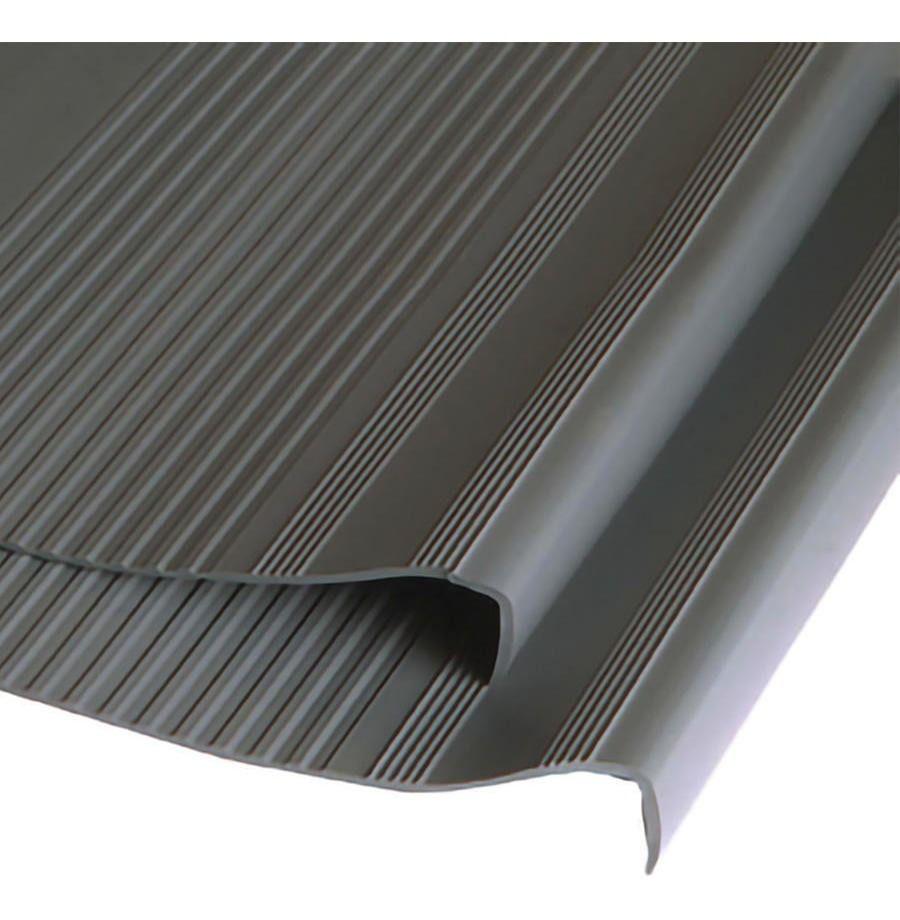 Grada Estriada Escalera Pvc 0,5x3,0 Mts Gris Oscuro Dvp-0