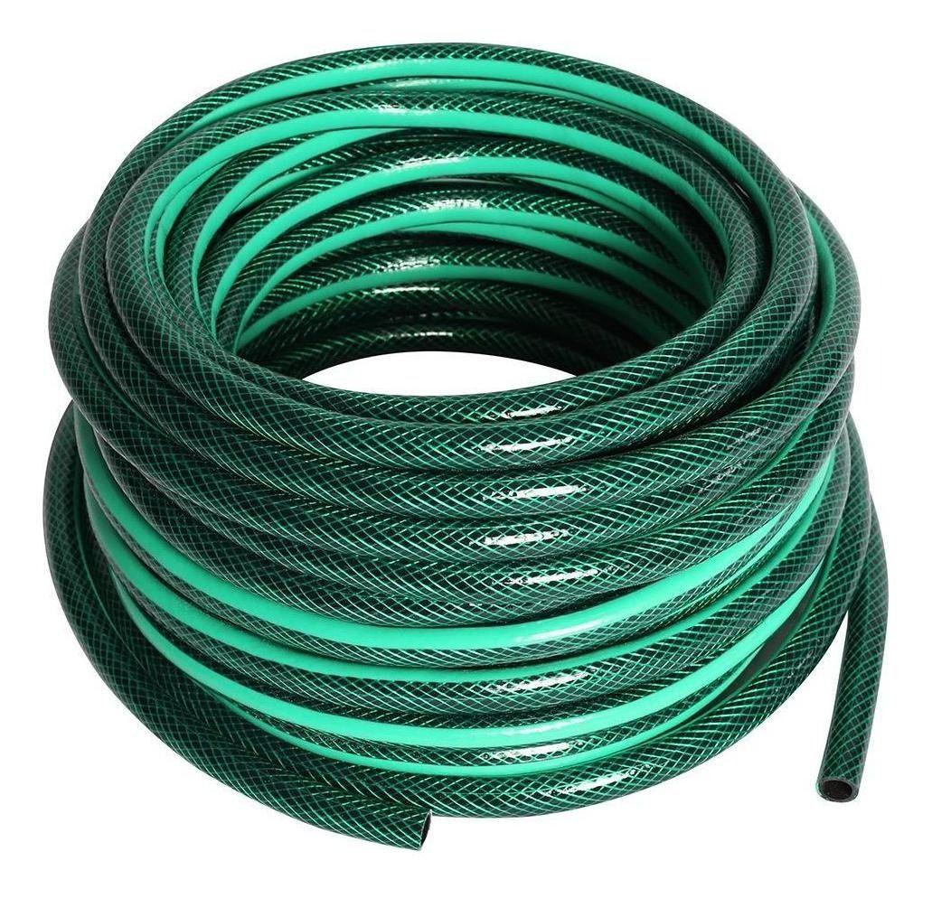 Manguera Pvc Malla 1/2'' 100 Metros Verde Oscuro Dvp-0