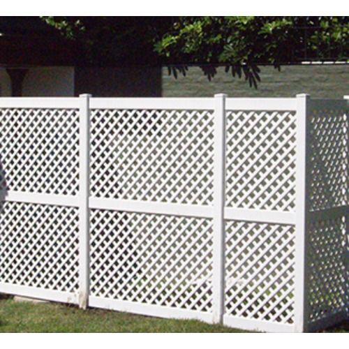 Enrejado Treillage Pvc 1,2x2,4 Mts Rombo 7,8cms Blanco Dvp-2