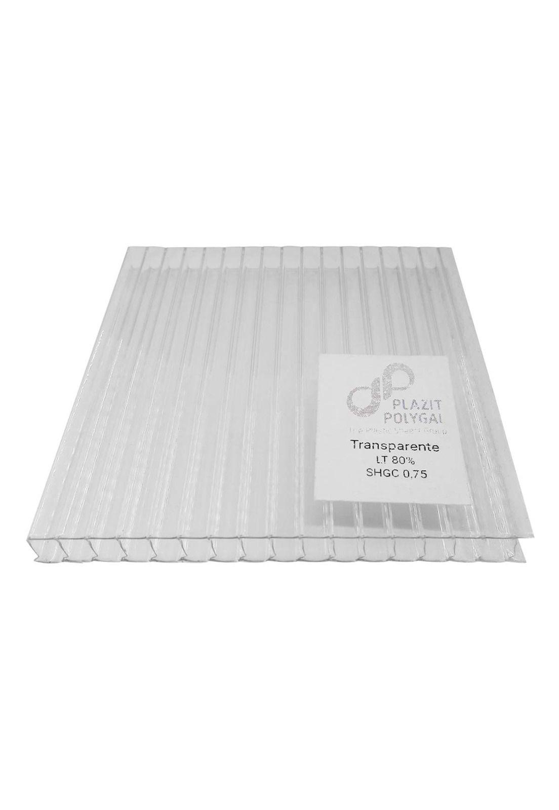 Policarbonato Alveolar 1050x2300x4mm Transparente DVP-3