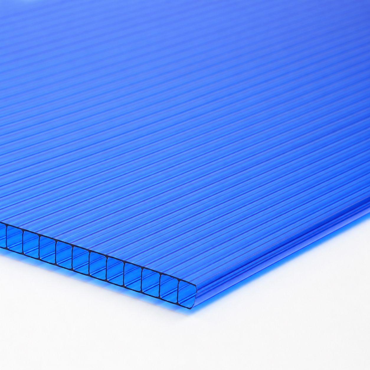 Policarbonato Alveolar 2,1x11,6x6mm Azul Dvp-0