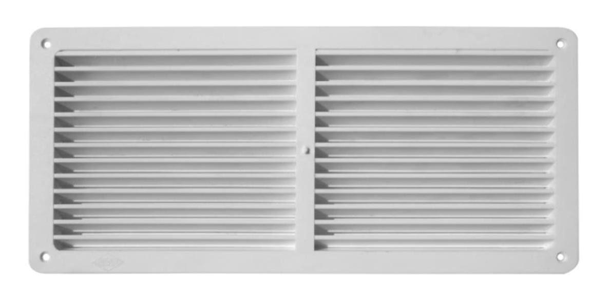 Celosía Ventilación Pvc C/pestaña 30x13,5 Cm Blanco 10u Dvp-0