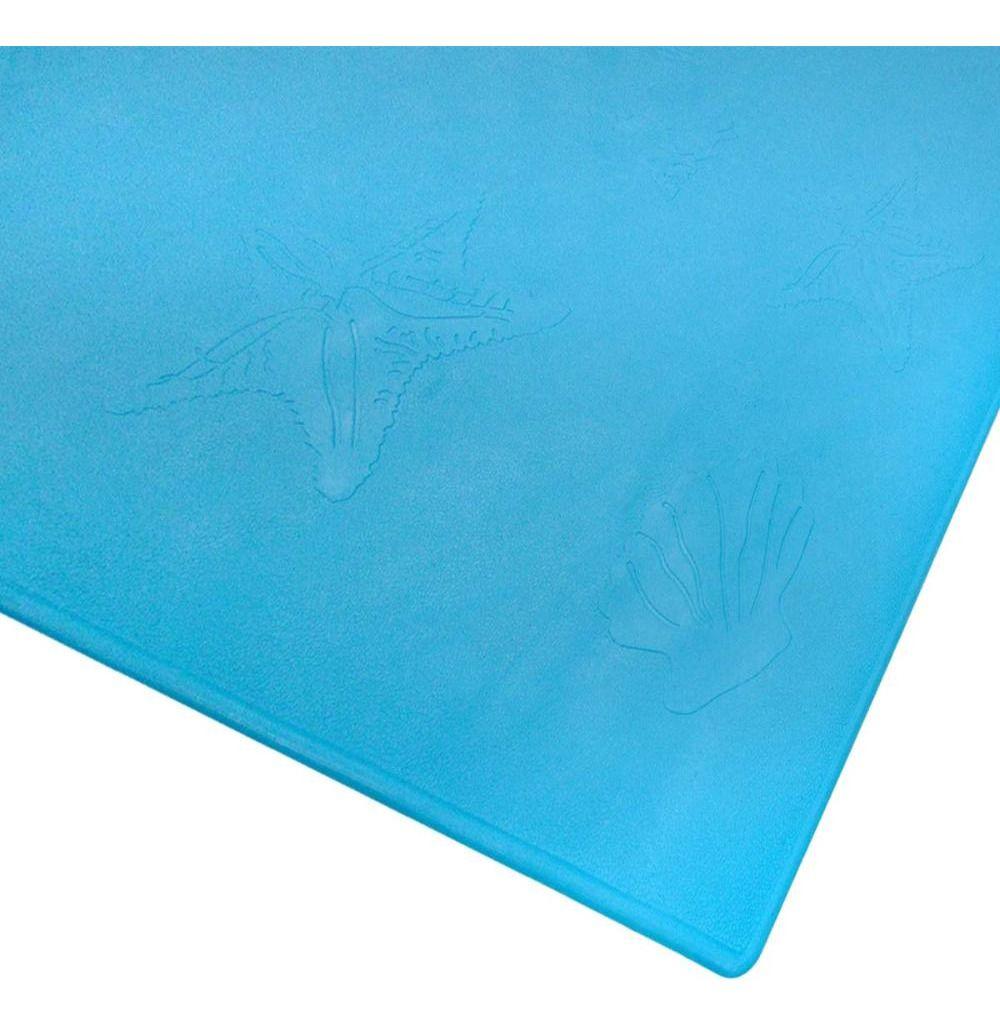 Piso De Baño Antideslizante Microcontrol 53x53cm Celeste Dvp-0