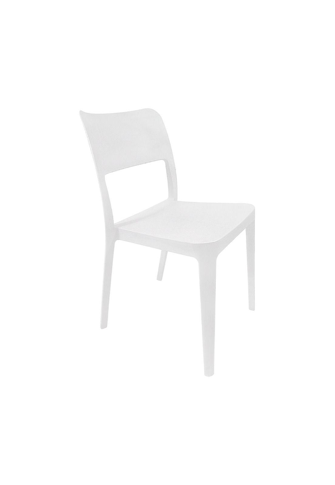 Silla Plástica Minimal Blanco DVP-4