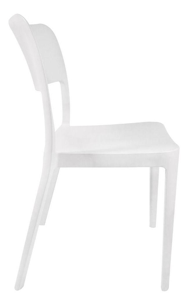 Silla Plástica Minimal Blanco Dvp-3