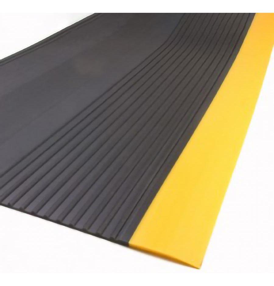 Grada Escalera Seguridad Pvc 0,5x1,2 Mts Negro Amarillo Dvp-0