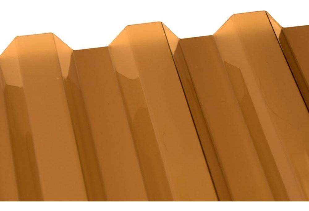 Policarbonato Corrugado Greca 0,5mm Bronce 0,81x3,0mts Dvp-2