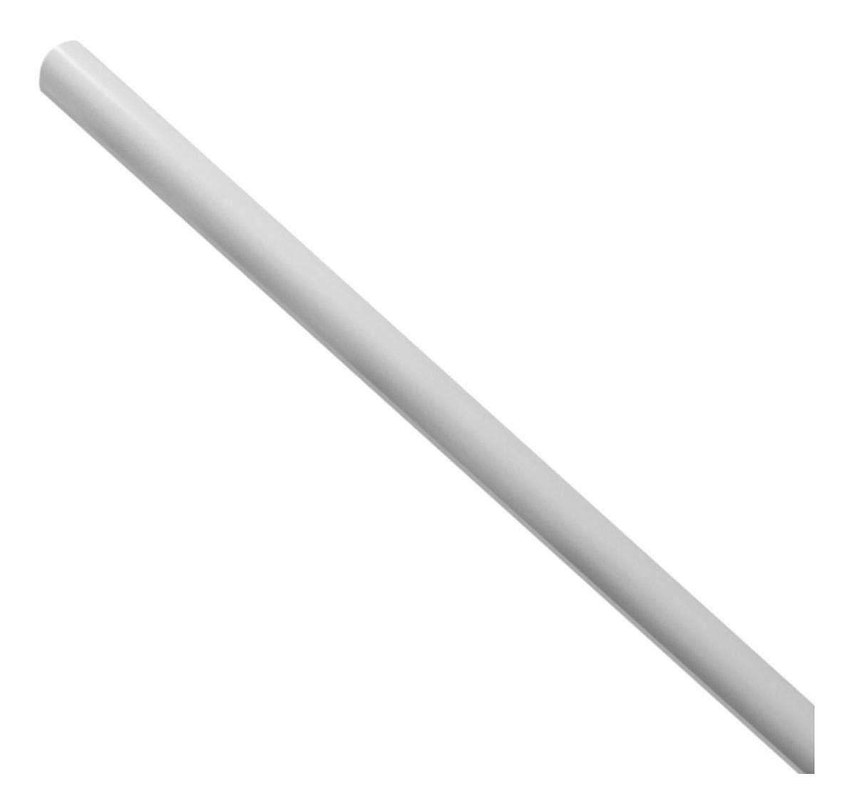 Barra Baño O Closet Redonda 1'' Blanco 1,8 Metros Dvp-1
