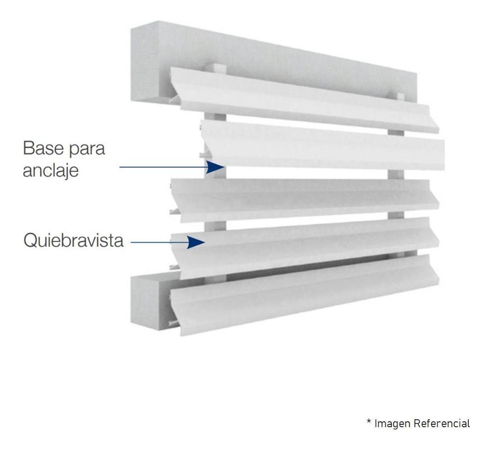 Quiebravista Pvc Lama Z 80mm Blanco 6 Mts Dvp-2