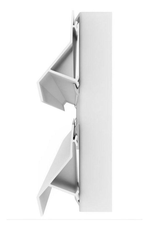 Quiebravista Pvc Lama Z 80mm Blanco 6 Mts Dvp-3