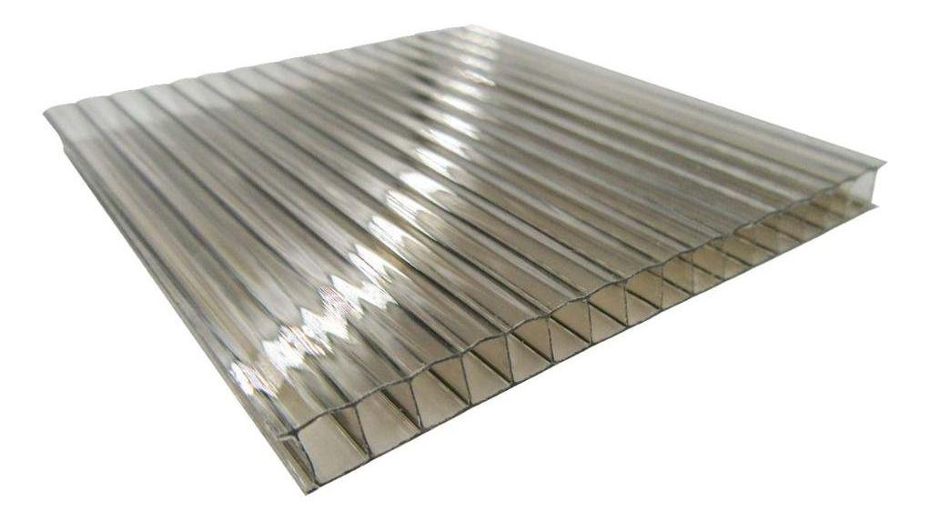 Policarbonato Alveolar 6mm 2 Caras Uv Bronce 2,1x5,8mts Dvp-0