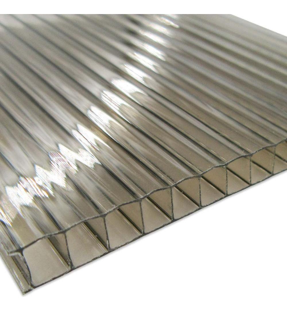 Policarbonato Alveolar 6mm 2 Caras Uv Bronce 2,1x5,8mts Dvp-1