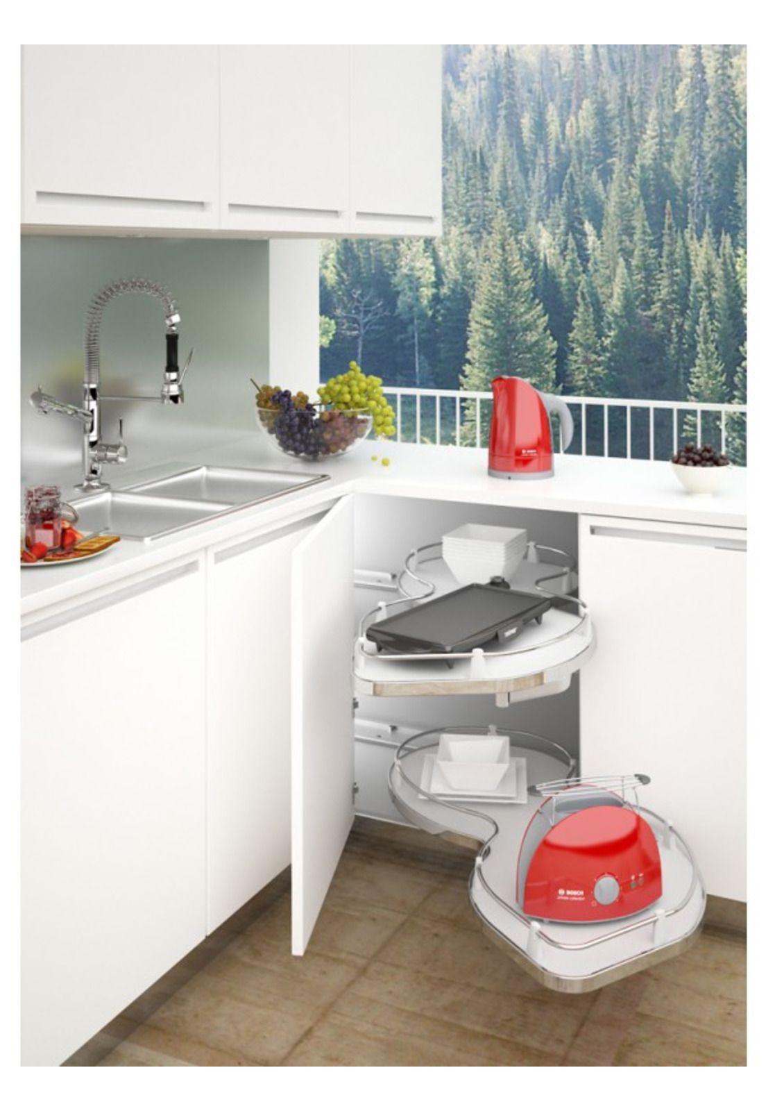 Par de bandejas para esquina 25K gris-1