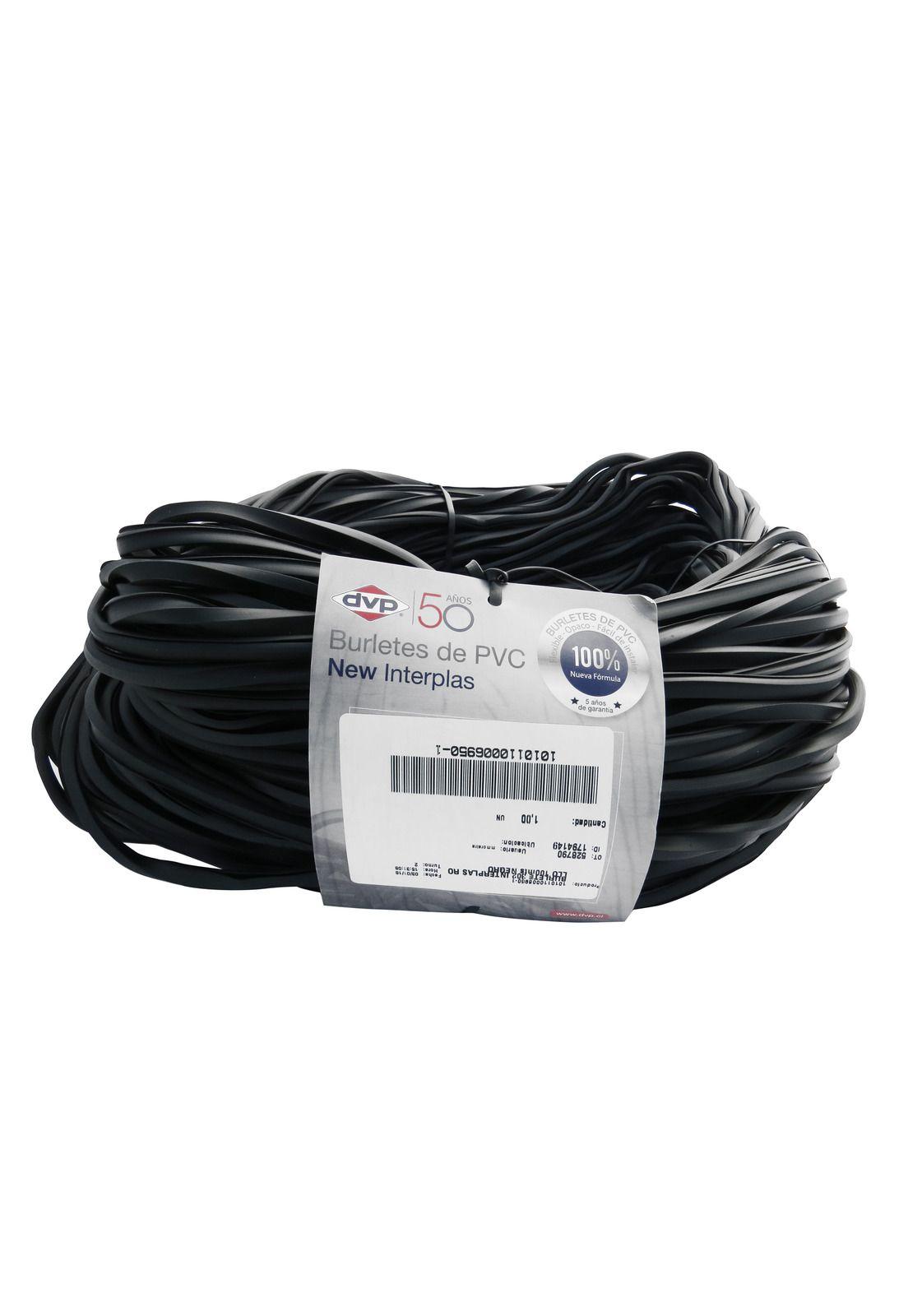 Burlete U 302 Negro 100mts DVP-1