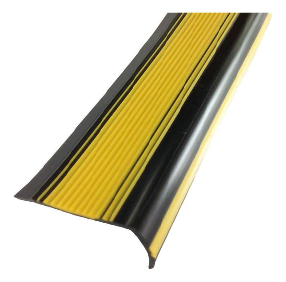 Nariz De Grada Seguridad Escalera Pvc 50x25mm 3mts Dvp Color Negro-0
