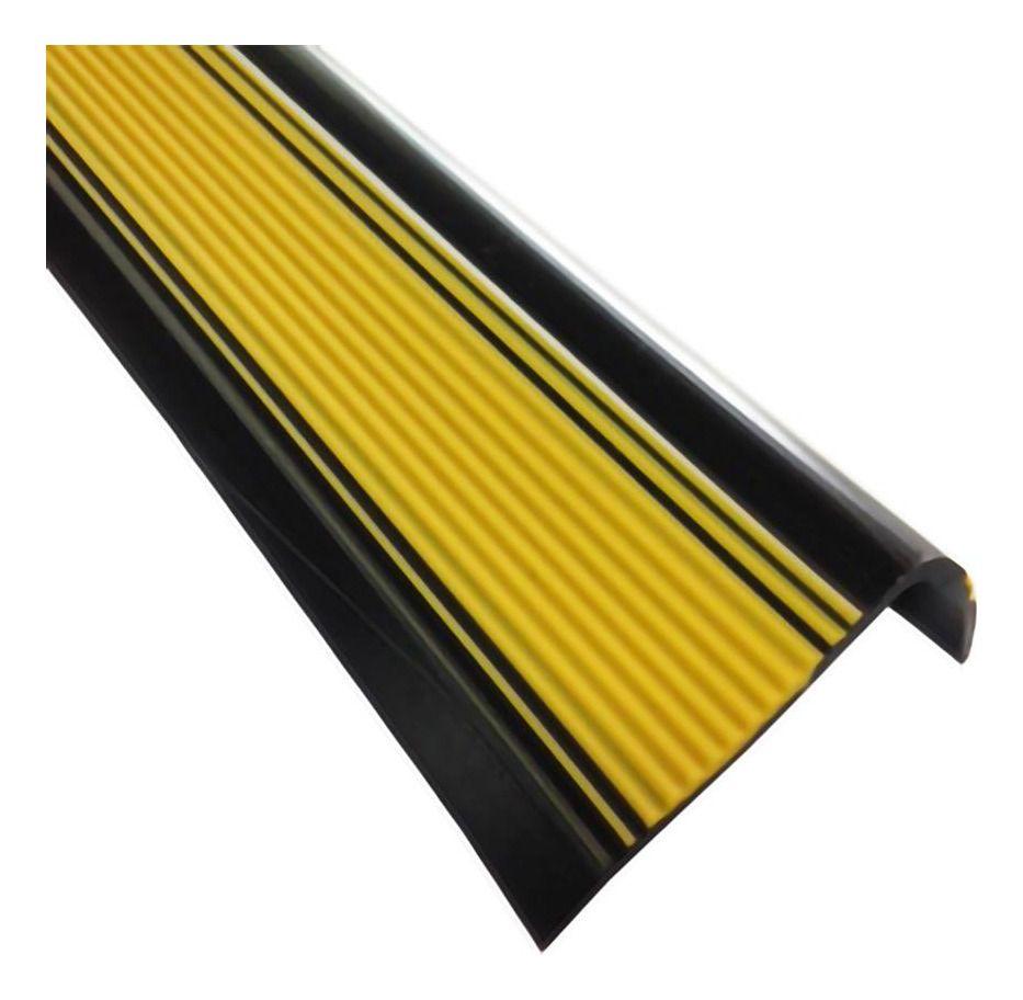 Nariz De Grada Seguridad Escalera Pvc 50x25mm 3mts Dvp Color Negro-1
