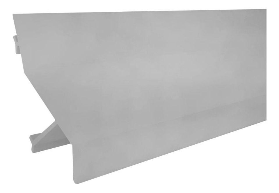 Quiebravista Pvc Lama Z 80mm Gris 6 Mts Dvp-0