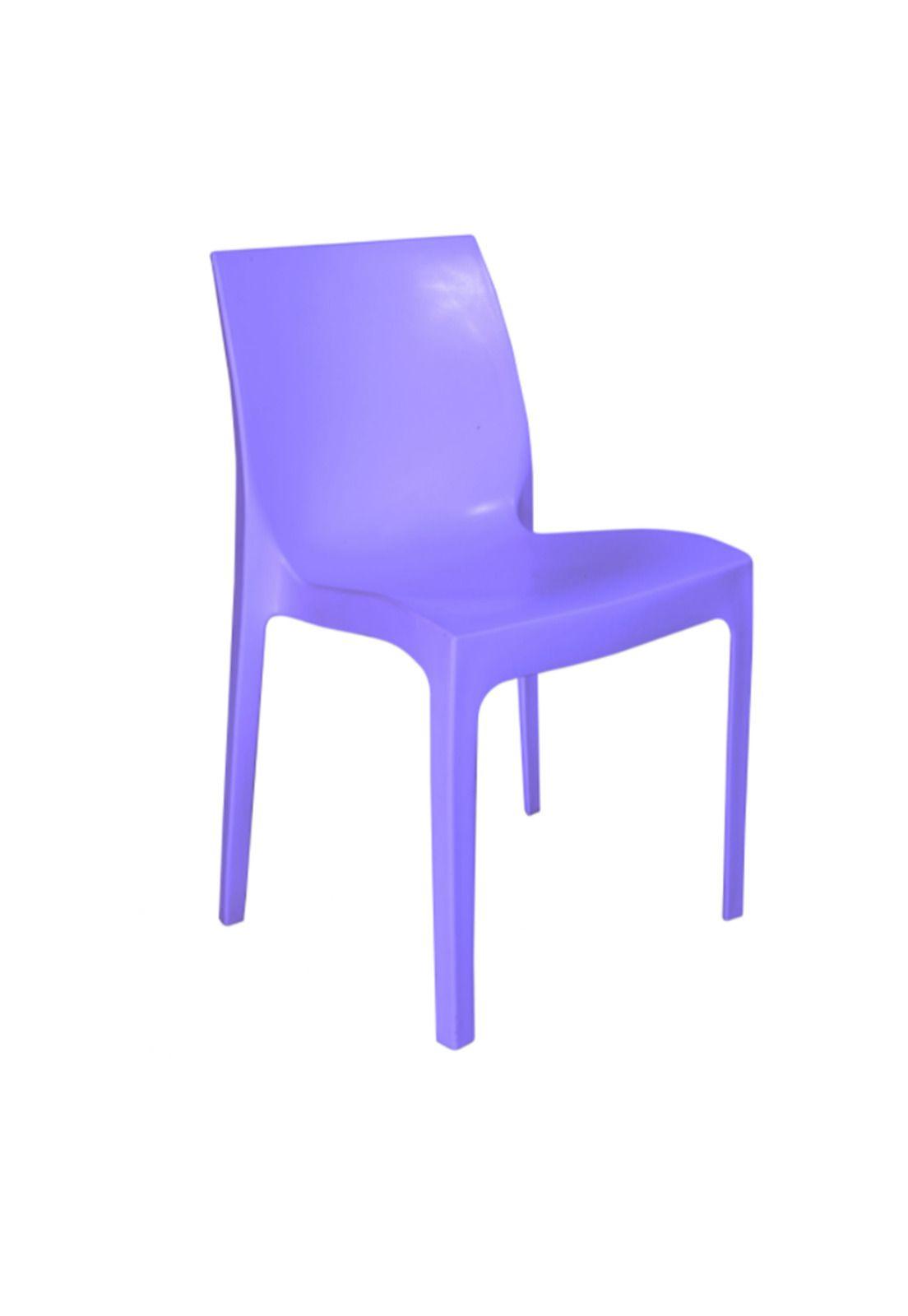 Silla Plástica Morada Resistente Con Filtro Uv Dvp-0
