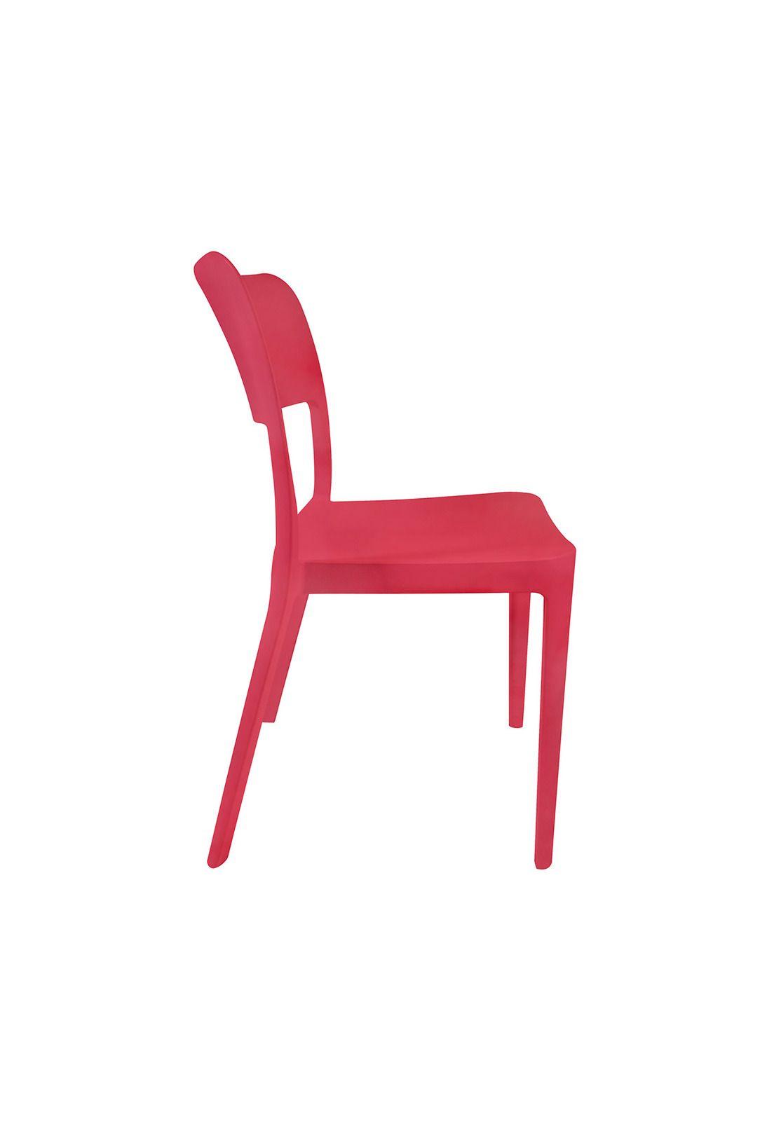 Silla Plástica Minimal Roja DVP-4