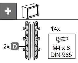 Set Adaptador Pta Alum20x20 Free Lift Hk-1