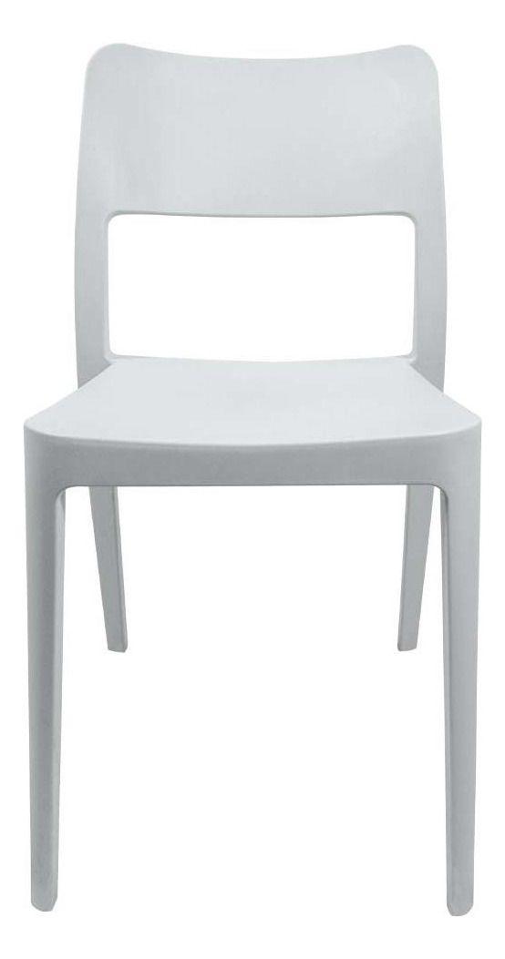 Silla Plástica Minimal Gris Dvp-2