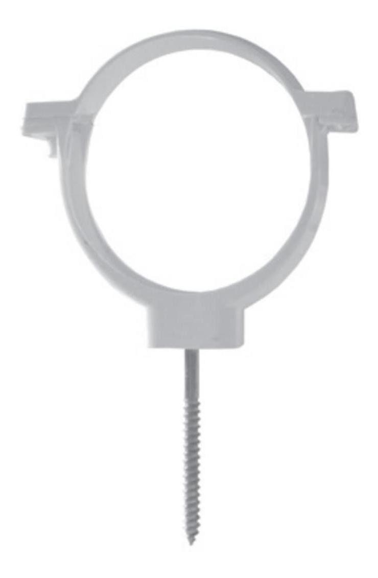 Clip Abrazadera Para Tubo Bajada 80mm Blanco Dvp-0